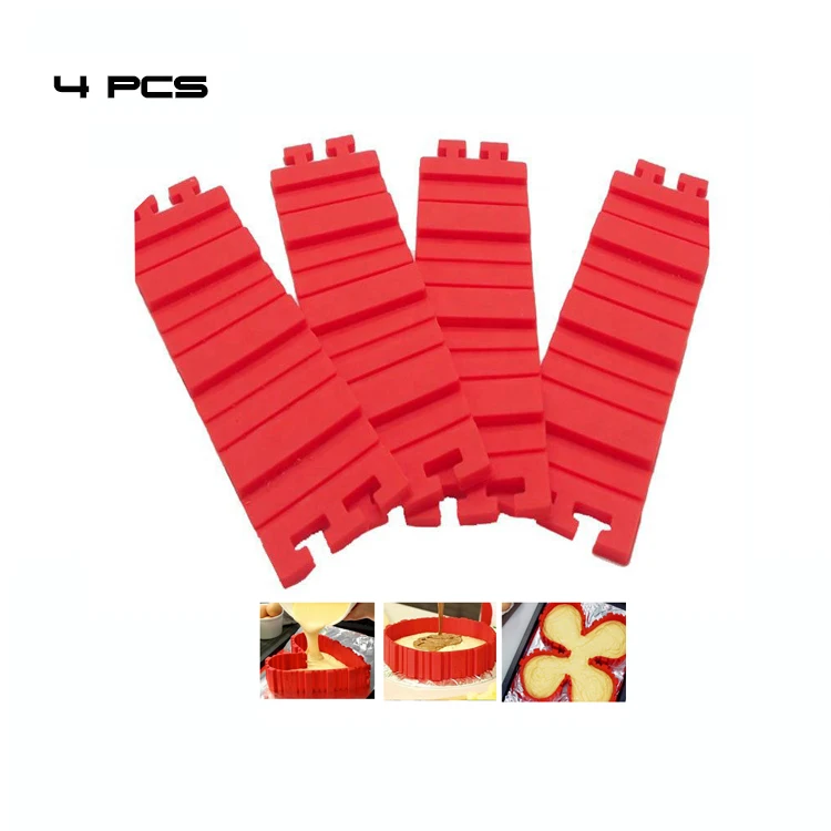 4PCS hot sale nonstick FDA LFGB magic best flexible silicone snake DIY baking mould cake tools