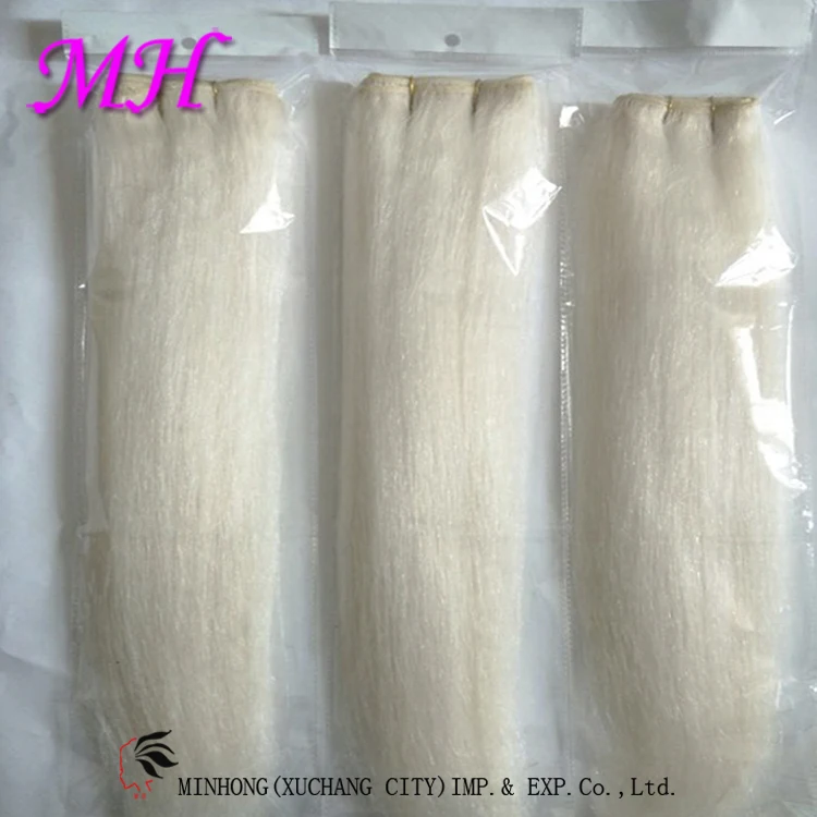 Best Material Natural White Yak Hair Double Drawn Can Be Used For Hair