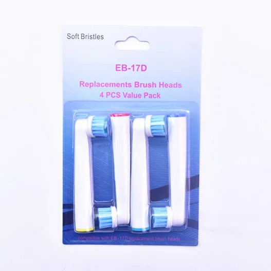High-end Quality Toothbrush Heads for Home and Travel Use with Medium Bristle Hardness 0.15mm