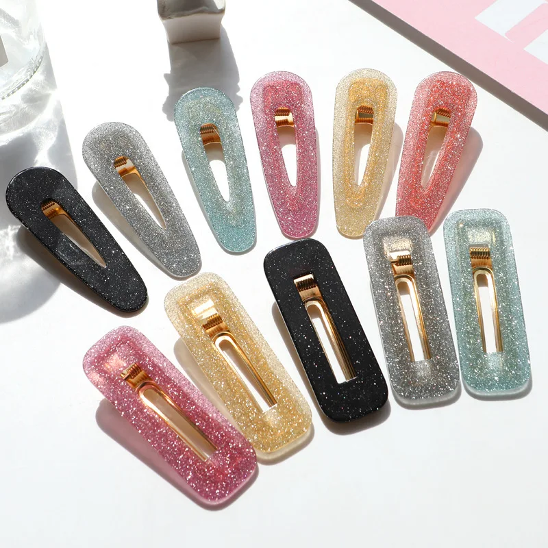 

Japanese and Korean series girl hairpins stars shiny hairpin side clip duckbill clip sweet headwear, Picture