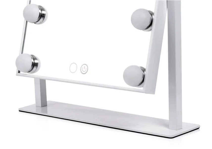 6 Led bulbs makeup mirror Smart touch screen vanity aluminum mirror Hollywood-style makeup mirrors