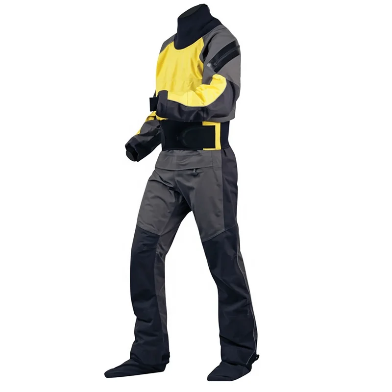 

2019 Wholesale Professional Dryness Waterproof Dry Suit for Canoe Kayak OEM Service Wetsuit Diving Suit, Yellow