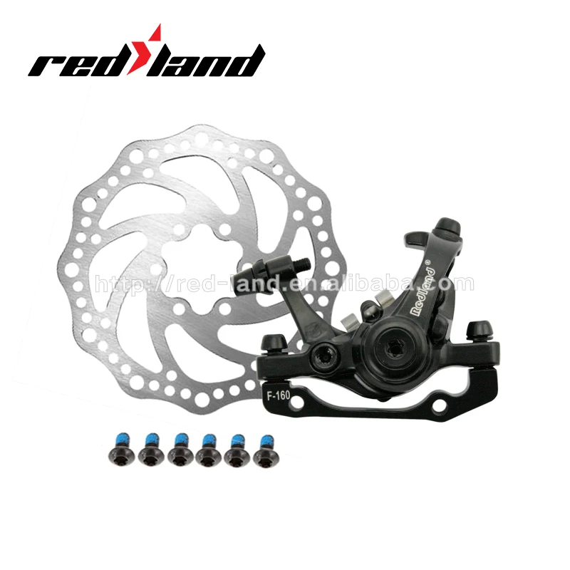 

mtb bike bicycle brake set bicycle double mechanical disc brake, Black