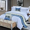 5 Star Hotel luxury different colour and size Polyester / Cotton hotel bed runner