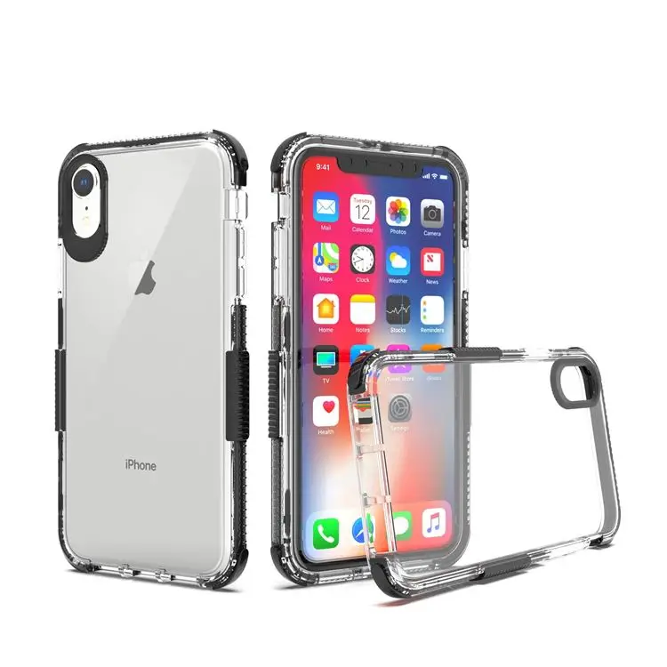 

Two Colors Airbag Shockproof Transparent Clear TPU Cell Phone Case For iPhone XR, N/a