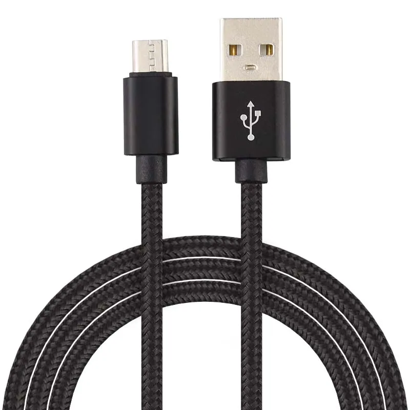 

RJC4032B output 5v2a 1m 3feet Fast Charging Data Transferring micro all black braided Usb Cable 2.0 Data Cable, Purple