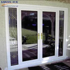 Australia style double toughened front door with side light