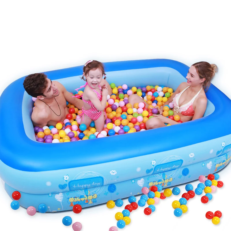 

Indoor baby kids swimming enclosure inflatable pool, Blue