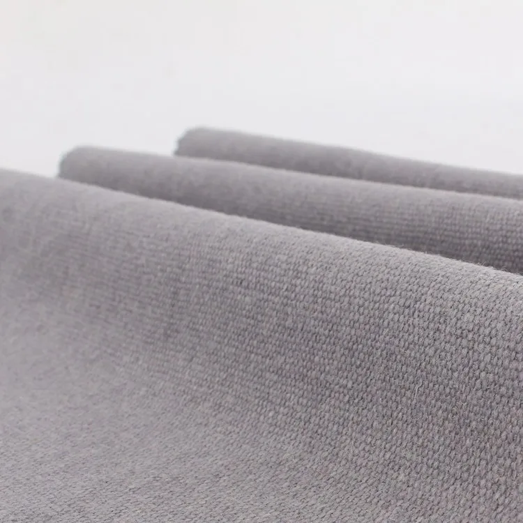 Grey Semiworsted Basic Wool Dobby Design Polyester Nylon Blend Fabric