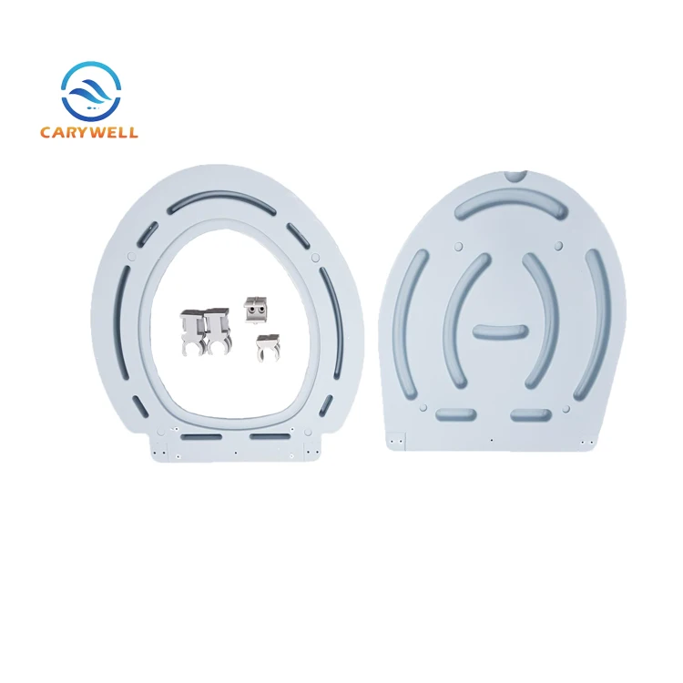 Commode Chair Accessories White Plastic Lid Commode Seat Cover Seat For