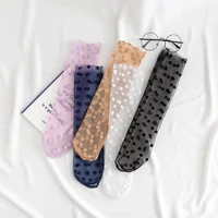 

Wholesale Ladies Sexy Silk Sheer Ankle Socks Thin Dots Ultrathin Transparent Crystal Socks Women