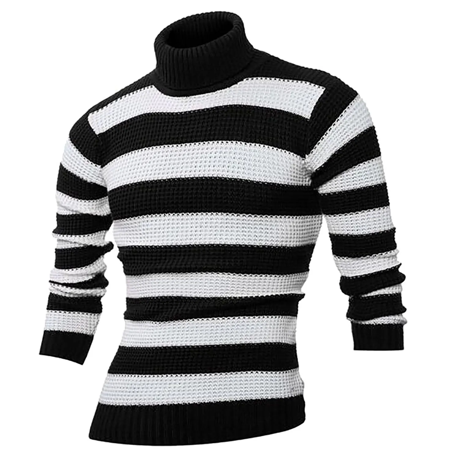 mens striped turtleneck shirt