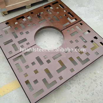 Corten Decorative Steel Tree Grating Protection Metal Tree Guard