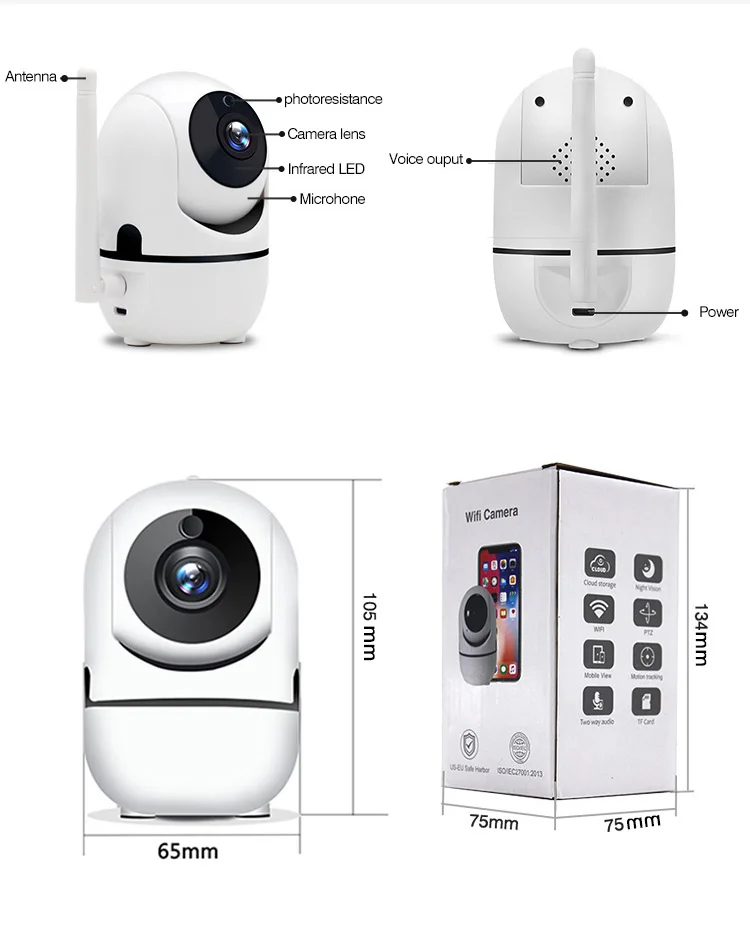 Cloud Storage Smart Ai Hd 720p Ip Wifi Mini Camera Buy Surveillance