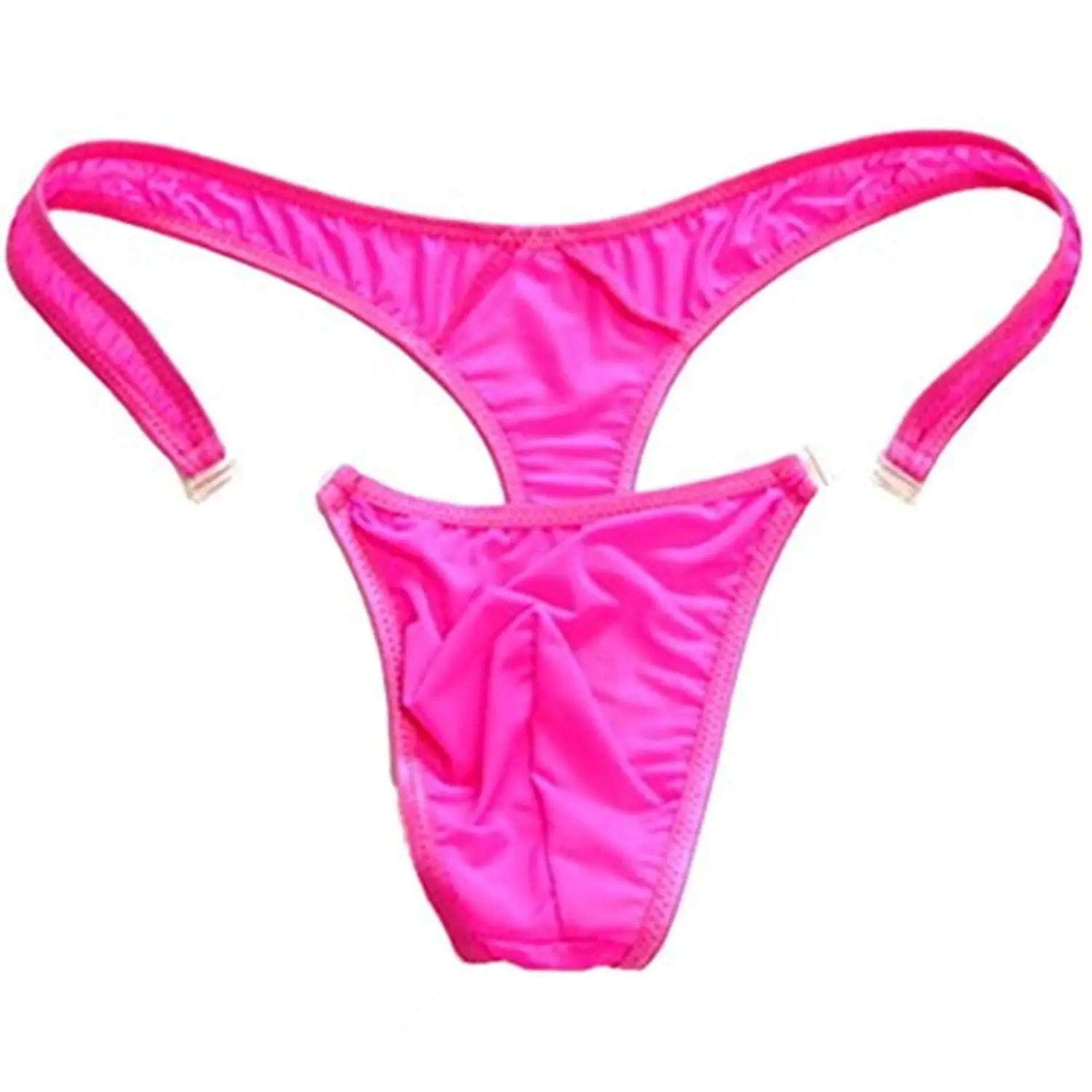 Buy Wenmei String Bikini Thong Briefs Milk Silk Side Tie Mens Underwear 