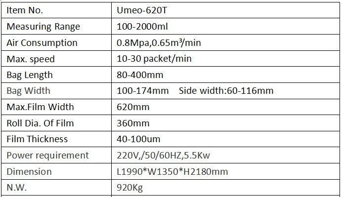 UMEOPACK China competitive advantage CE certification automatic 2kg stand up bag packaging pouch powder filling packing machine