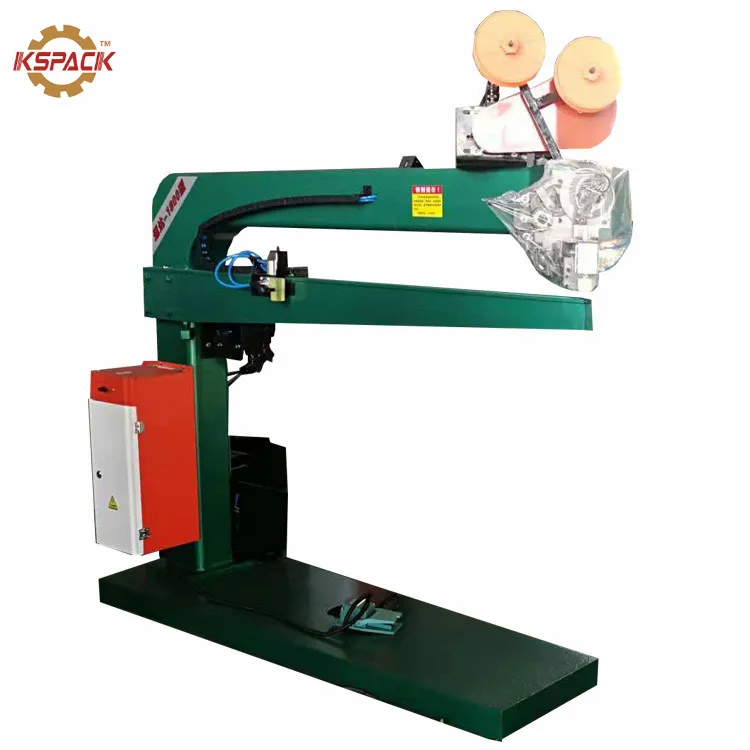 manual corrugated carton box cardboard stapling making machine