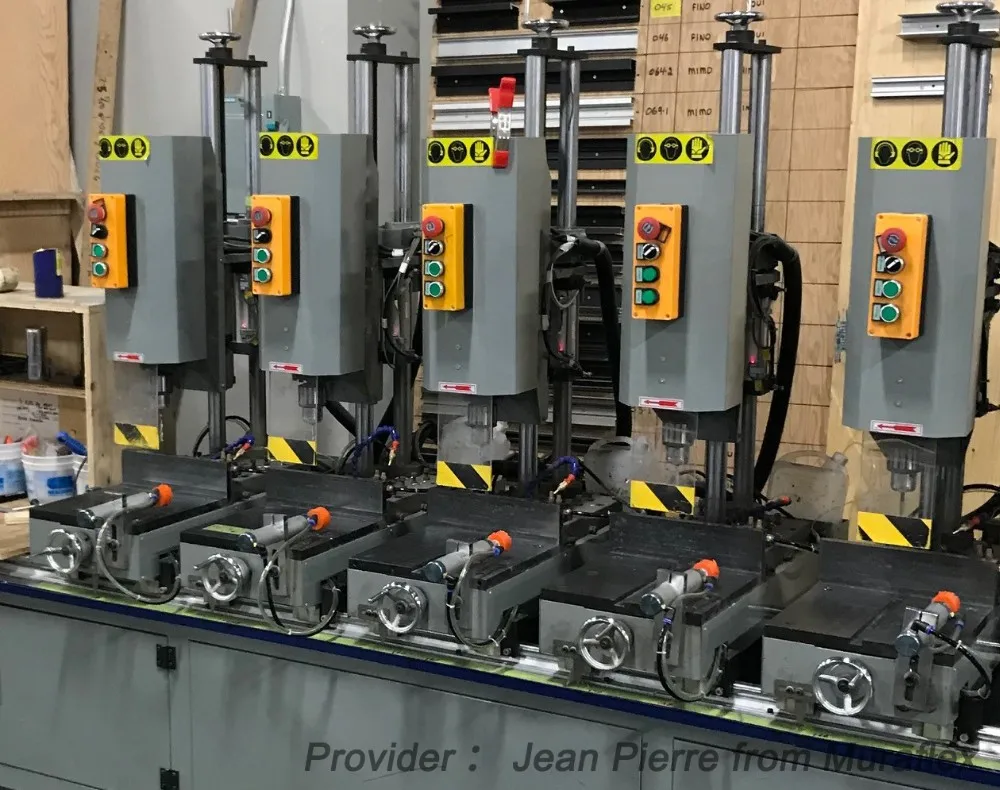 High Efficiency Aluminum Profile Mounting Holes Multi Head Drilling