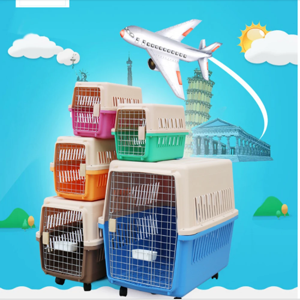 Airline Approve Corrugated Plastic Pet Travel Carrier Dog / Plastic Dog