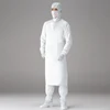 Factory Direct China Washable White Cleanroom Esd Working Apron With Stripe Type For Sale