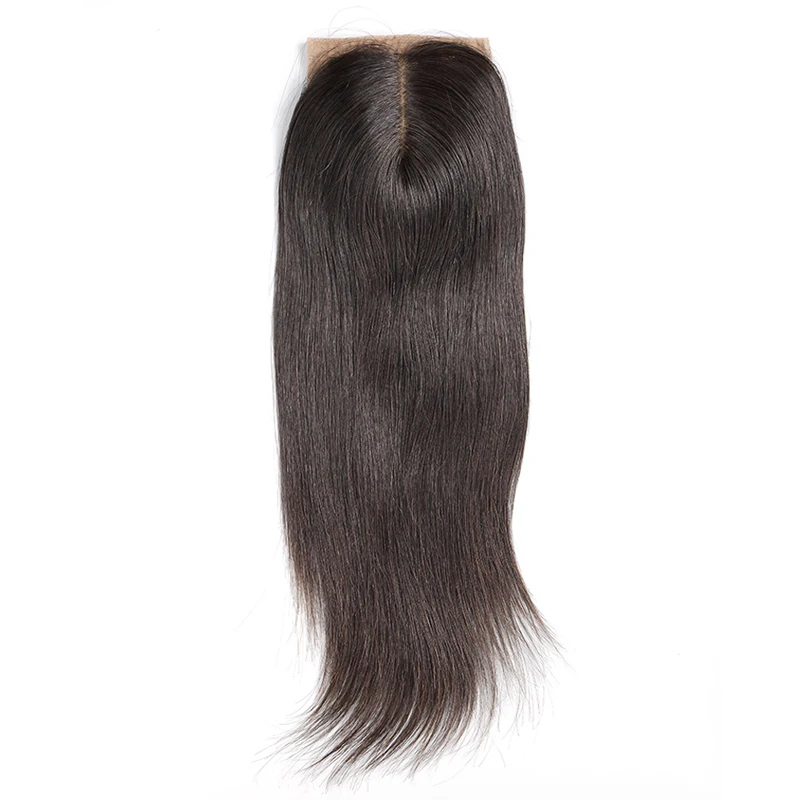 

Top quality wholesale price 4inch x 4inch top lace closure Peruvian human virgin hair straight style, N/a