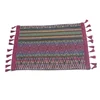 Polyester dining table placemat dinning table mat purple placemat
