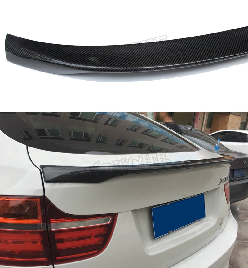 Carbon Fiber Boot Lip Auto Rear Spoiler For Bmw X6 E71 2009-2014 ...