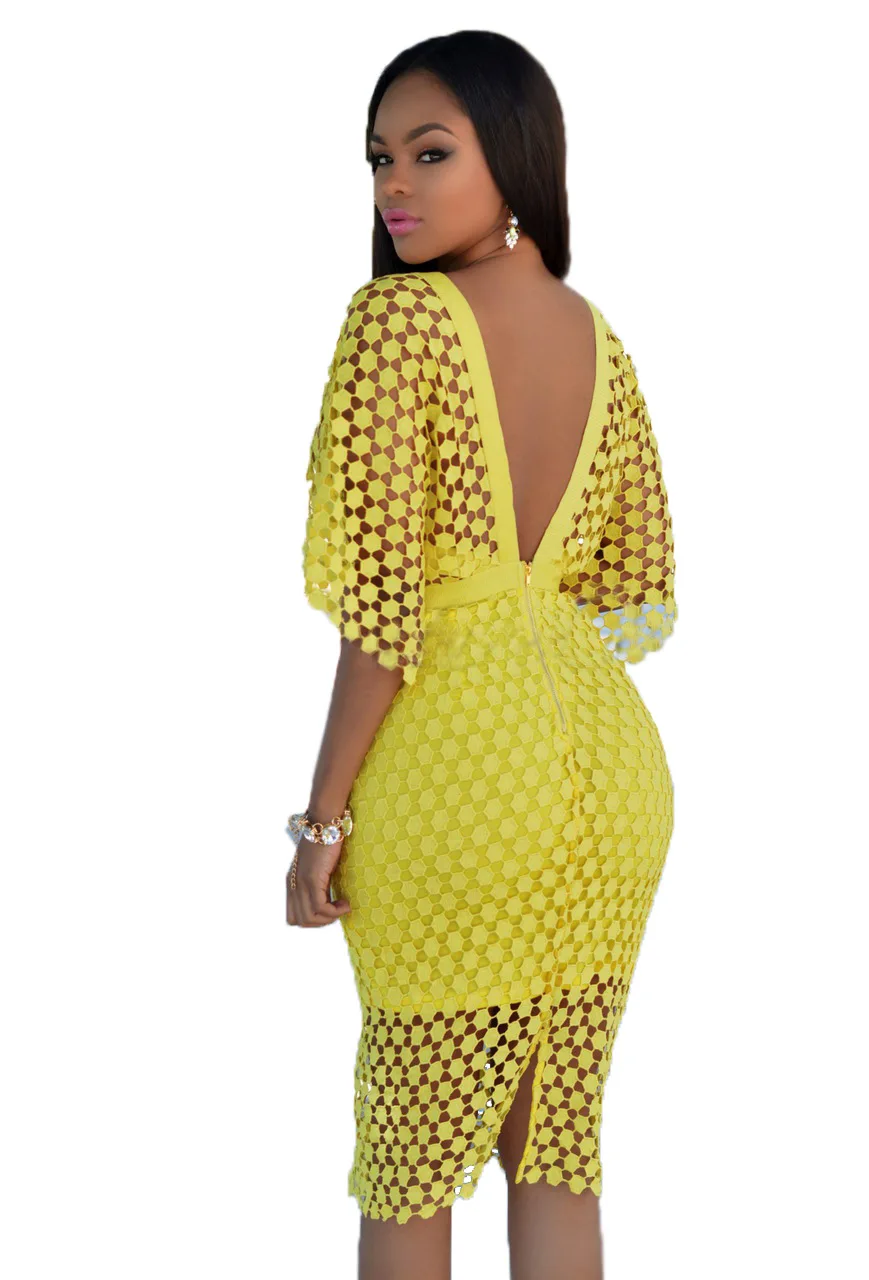 Sexy Nightclub Summer Lace African Kitenge Dress Designs
