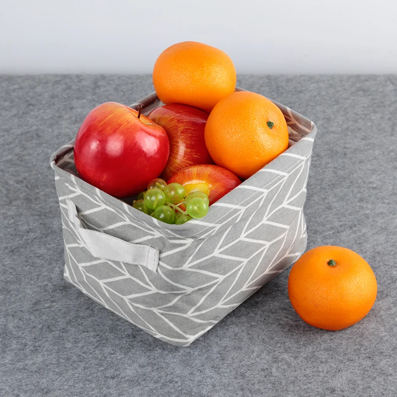 

Kitchen Food Fruit Container Cases Office Desktop Sundries Cosmetic Organizer No Lid Fabric Storage Boxes, Customized