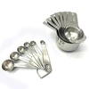 Stainless Steel Measuring Cups and Spoons / 10-Piece Stackable Set / 5 Cups & 5 Spoons to Measure Dry and Liquid Ingredients