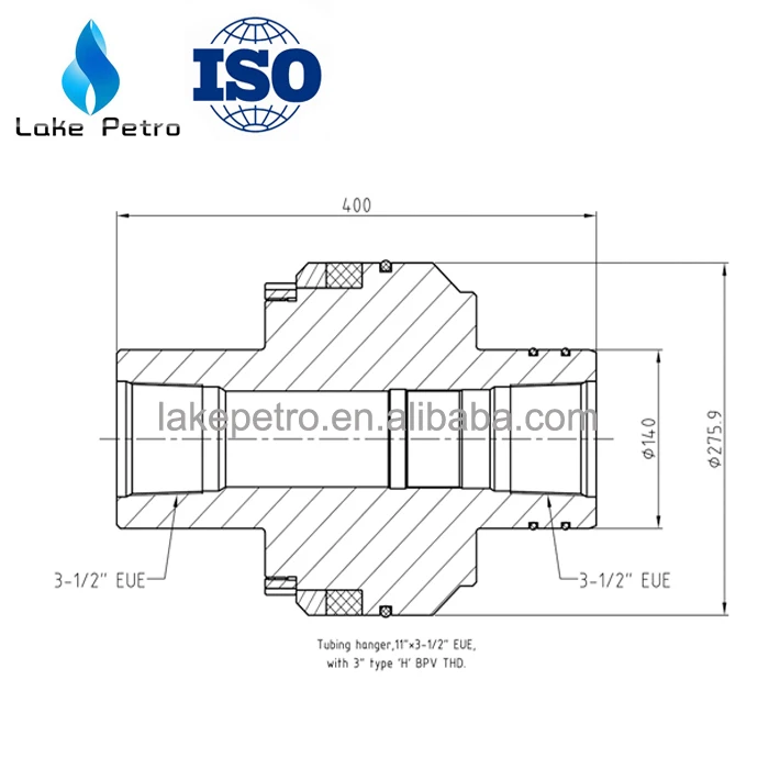 API Tubing hanger for wellhead equipment