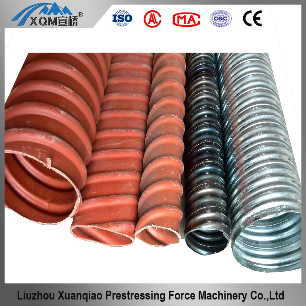 Post Tensioning Ducts Suppliers Galvanized Corrugated Ducts Metal