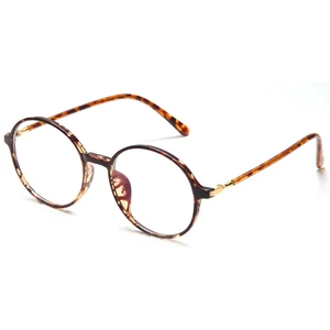 2019 New Designer Big Round Type Plastic Full Frame Cute Ladies Optical Frame tr90 Blue Light Block Eyeglasses
