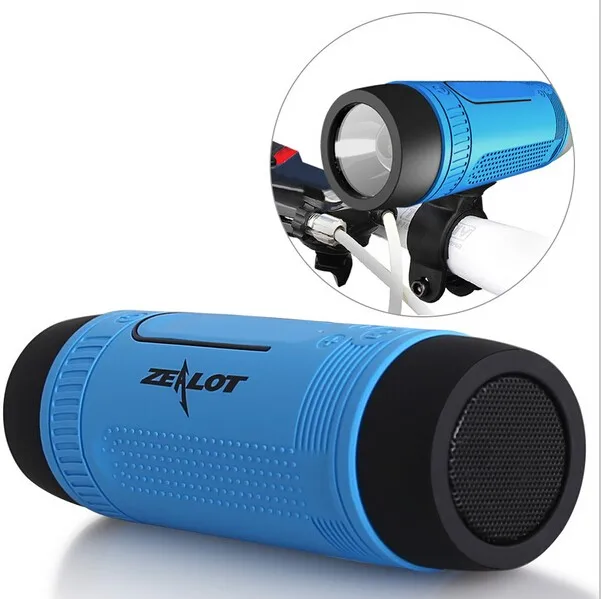 

New Arrival Waterproof Outdoor Wireless Bicycle Speaker S1 with Camp LED Flashlight,Built-in Mic,TF Card for Camping