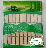 

Mini bamboo clothespin clothes pegs clips