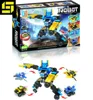 Kids Trasforming Monster/vehicles Star World, building block, 4 in 1 educational toys