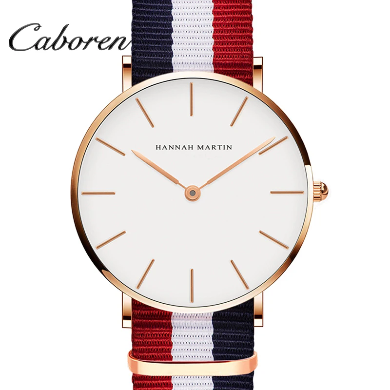 

Wholesale watch oem nylon strap Ultra thin fashion unisex watches for man dw watch, Black blue