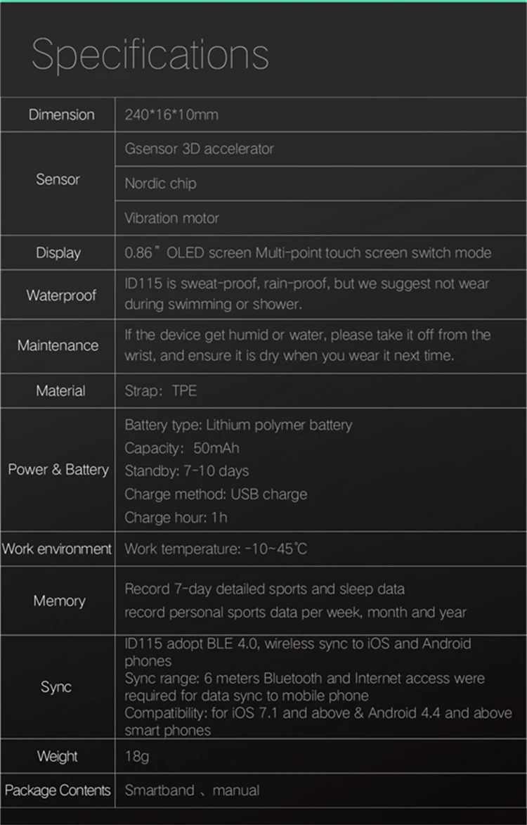 Oem Christmas Gift Fitness Tracker Smart Band Id115 Veryfit 2.0