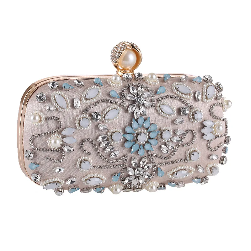 

2021 Autumn latest design handwork diamonds evening bag clutch shoulder party bag