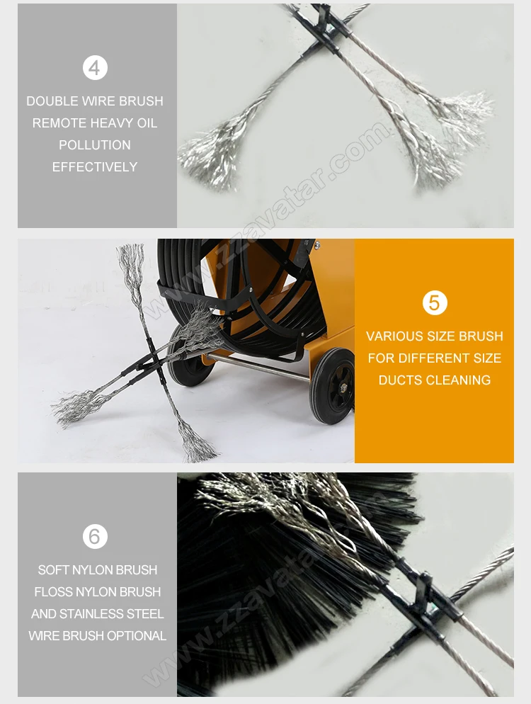 China industrial duct cleaning equipment machine robot electric chimney sweep