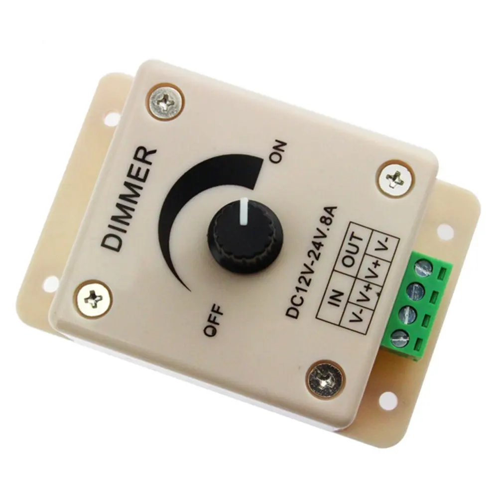 Hot sale PWM Dimming Dimmer Controller Switch For LED Lights or Ribbon 3528 strip 12V 8A Dimmer
