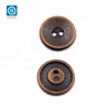 24L round 2 holes high quality metal matte zinc alloy red garments metal flatback buttons for coats