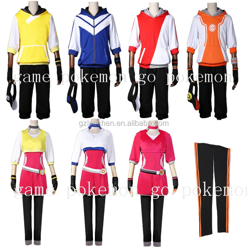 halloween party pokemon go bracelet trainer cosplay anime onesie adult pokemon costume for man