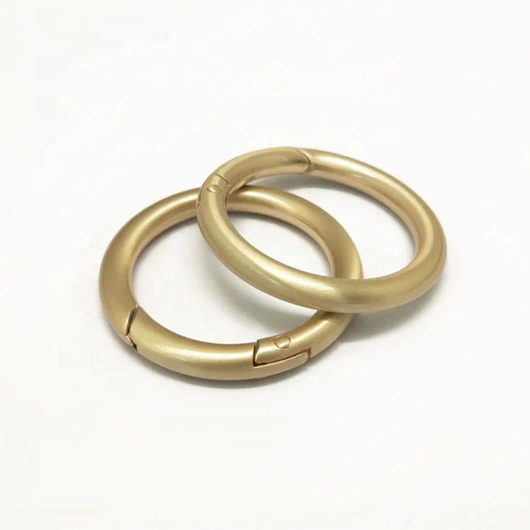 5mm Big Snap Hook Brushed Gold Big Round Metal Snap Hook Snap Ring