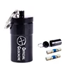 32*68mm waterproof aluminum geocaching log roll cache container keychain