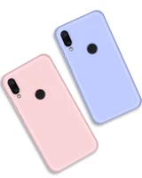 

2019 LUXURY HIGHT QUALITY SUMMER CANDY COLOR SILICONE CASE PHONE BACK COVER FOR REDMI NOTE 7