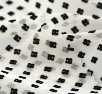 flocked chiffon fabric