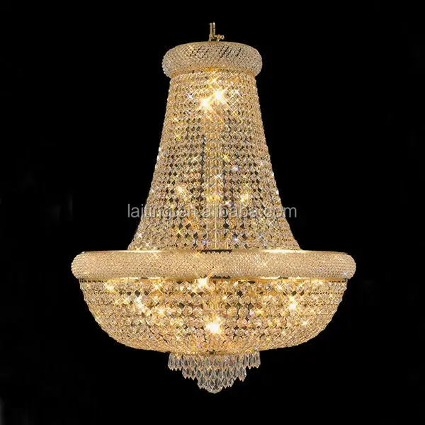 

French Empire Crystal Chandeliers Lighting 71053, Gold
