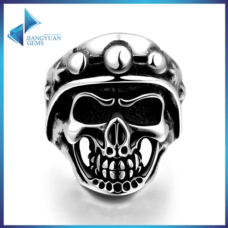 

JYSZR0166 wholesale male stainless steel skull rings