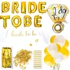 Bachelorette Party Decorations - Bridal Showers Engagement Accessories Latex + Ring Foil Balloons Sash Confetti SET137